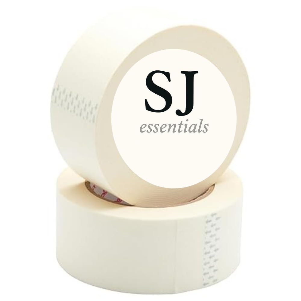 White Multi Surface Painters Masking Tape 48mm x 50m | Professional Decorating Adhesive Tape for Indoor Walls, Wood, Glass & Metal | Easy Peel, No Paint Bleed, Sharp Line Finish