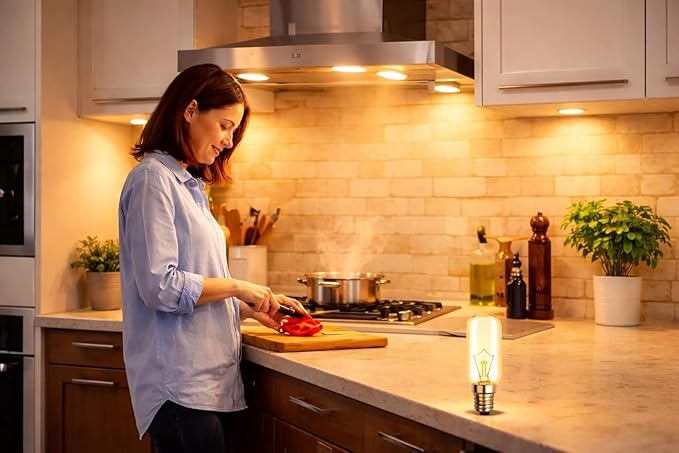 E14 40W Cooker Hood Bulb (2 Pack) – SES Small Screw Appliance Light, Warm White 240V T22 Tubular for Extractor Fan Replacement [Energy Class D]